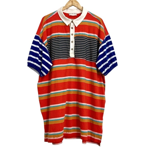 WE THE FREE by FREE PEOPLE Red Hot Summer Tee Tunic Oversized - Picture 6 of 11